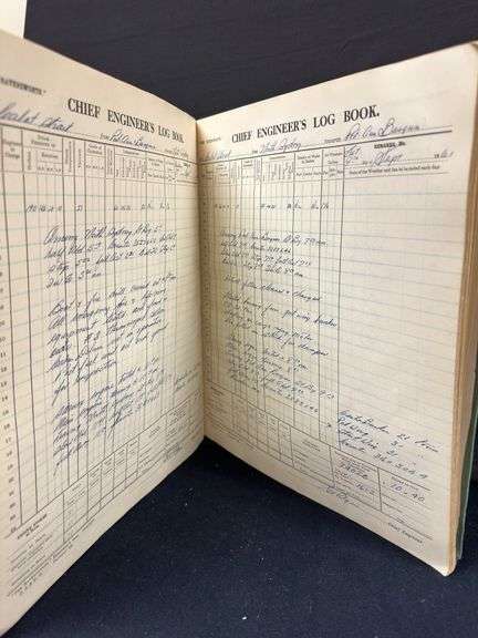 CHIEF ENGINEER’S LOG BOOK OF THE SHIP S/S CABOT STRAIT