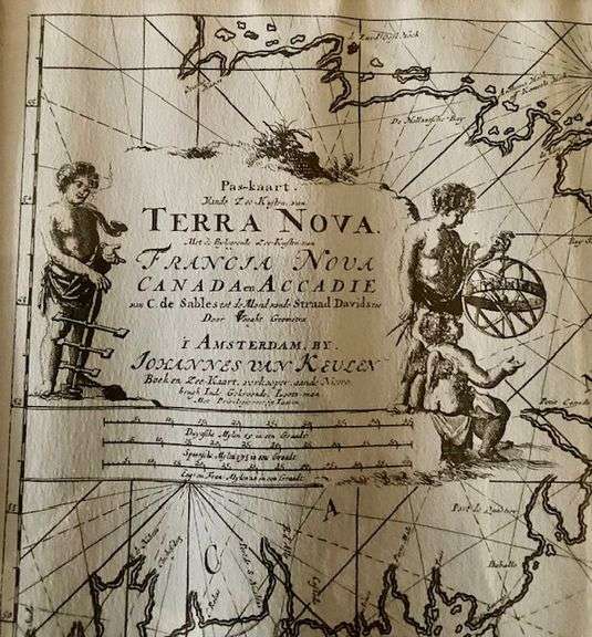 Map Terra Nova, Francia Nova By Johannes Van Keulen