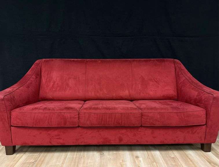 Red Plush Couch