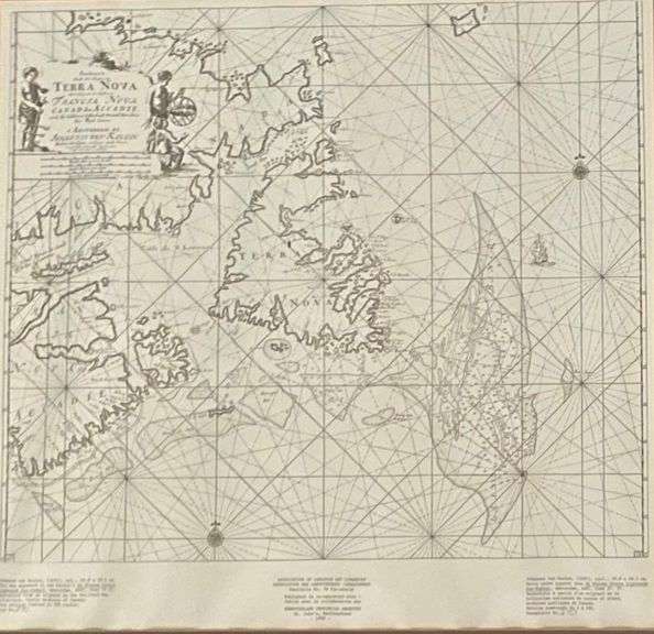 Map Terra Nova, Francia Nova By Johannes Van Keulen