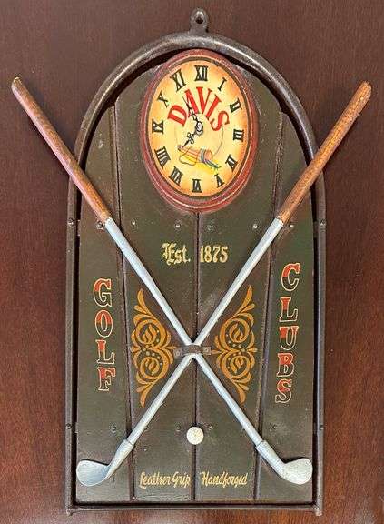 Golf Themed Bar Clock