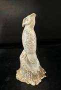 Untitled Owl on Perch by Unknown Artist (Illegible)