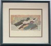 Untitled Abstract by Unknown Artist (Illegible)