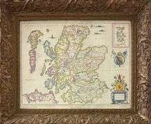 Scotia Regnum - after the original map of Scotland by Jansson