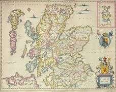 Scotia Regnum - after the original map of Scotland by Jansson