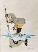 Untitled Hunting Scene by Peter Ragee (1955-)