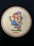 1 - Goebel M.I. Hummel, 1976 Apple Tree Girl, annual plate, West Germany.