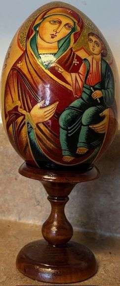 Pysanky - hand painted egg by Unknown artist