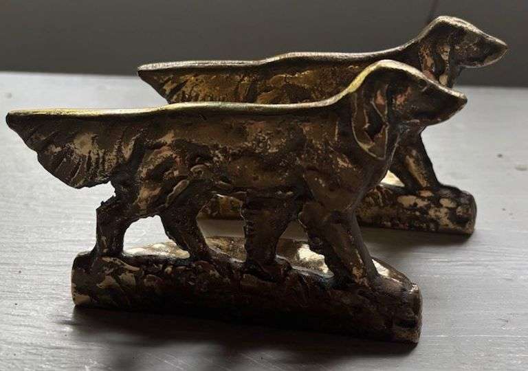 Dog bookends by NL Foundry