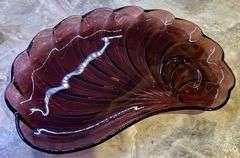 Amethyst glass tea set