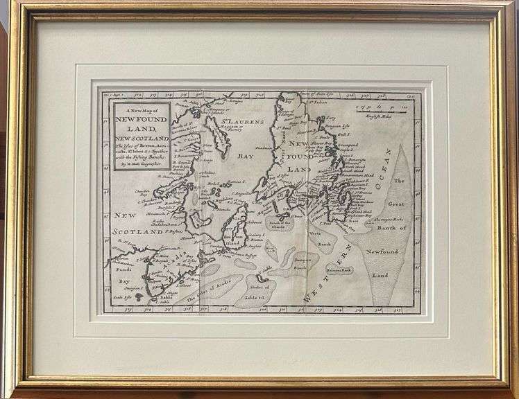 Herman Moll - 'A New Map of Newfoundand, New Scotland'