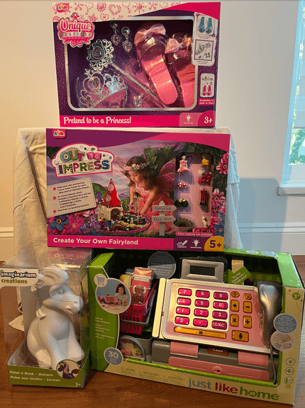 Kid's Toy Set - Princess/Fairy/Cash Register