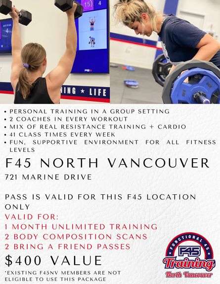 HIIT it! (Ultimate Package at F45 North Vancouver)