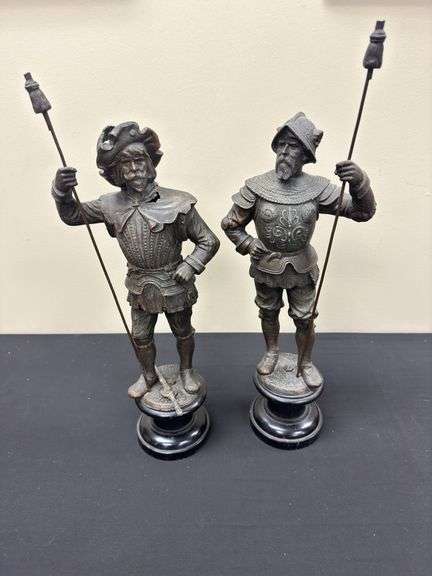 Pair of Victorian Spelter Figurines
