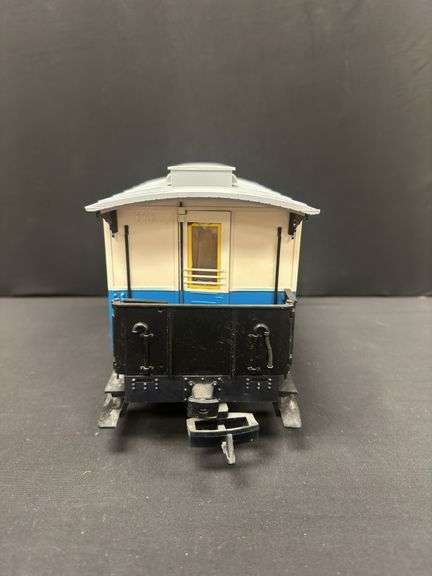 LGB Passenger car, blue/white