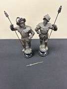 Pair of Victorian Spelter Figurines