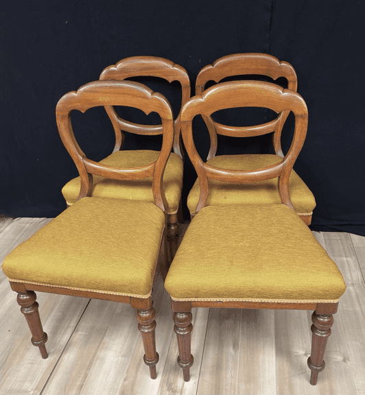 Four Balloon Back Chairs