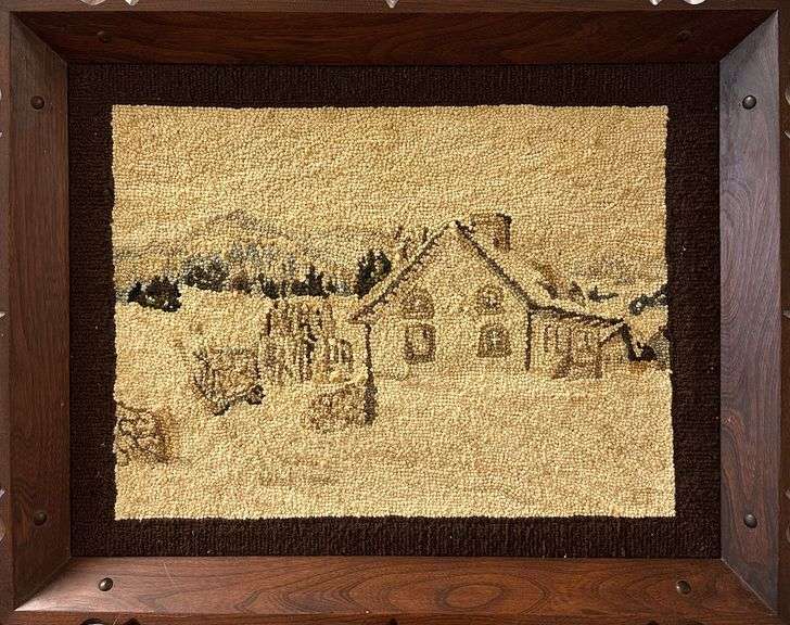 Untitled Hooked Rug by Unknown Quebec Artist
