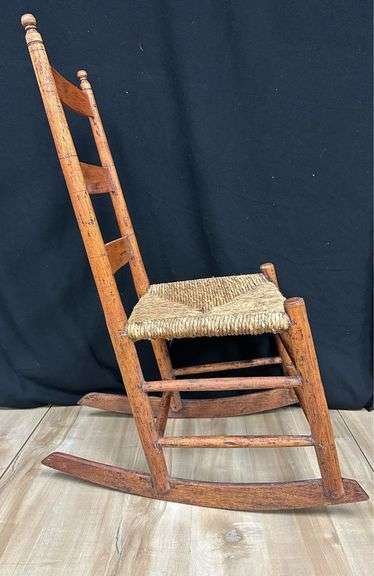 Antique Pine Nova Scotia Nursing Rocker-Johnny Young Style
