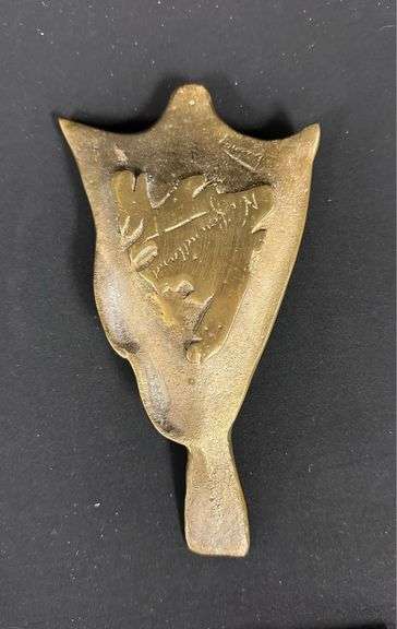 Solid Brass Split Cod Fish Dish/Ashtray (NAFCO)