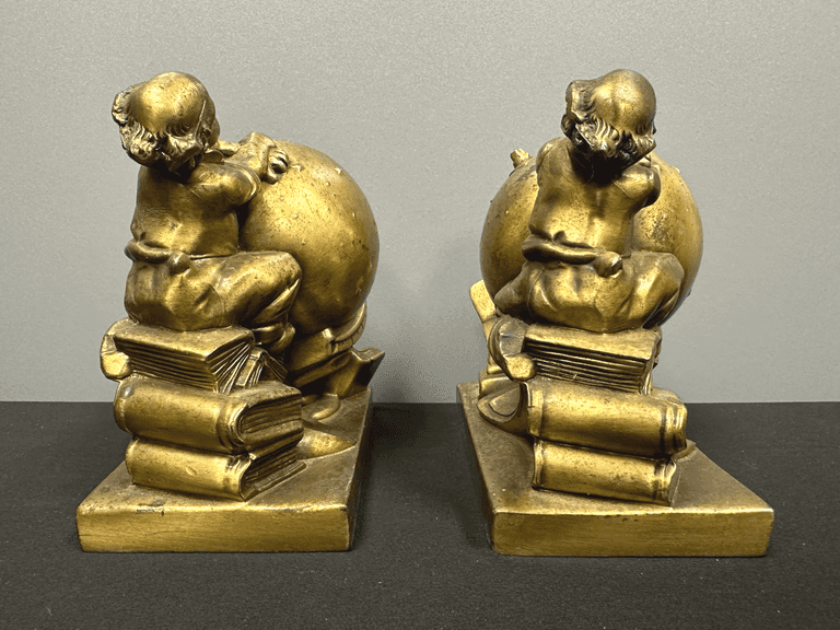 Celestial Globe-gazing Bookends
