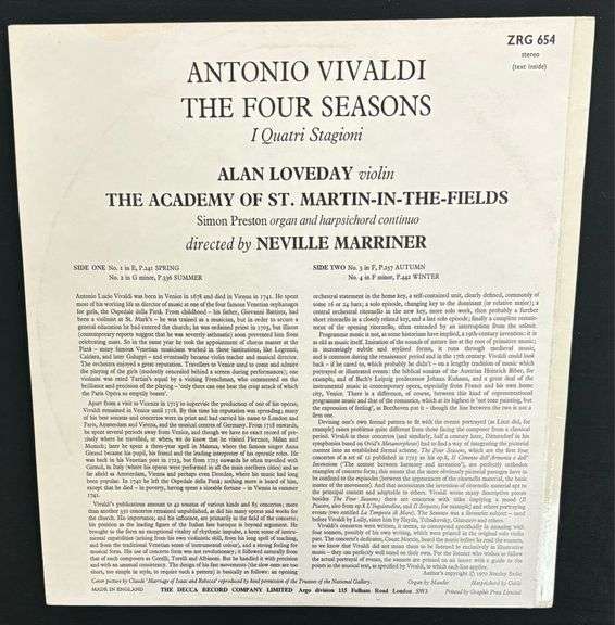 The Four Seasons - Antonio Vivaldi