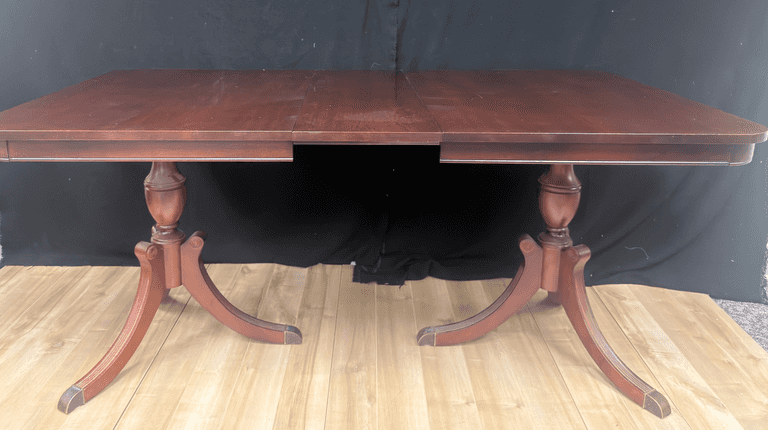 Double Pedestal Dining Table