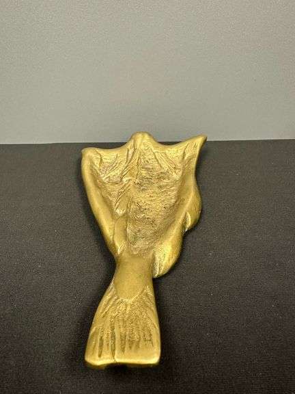 Brass Dried Cod with Map of Newfoundland formed verso