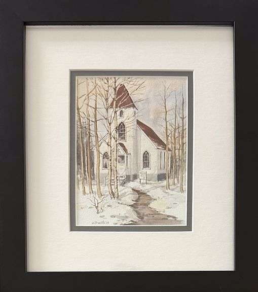 Untitled Church by Wally Brants (1909-1998)