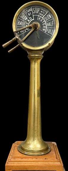 Vintage Brass Ship's Telegraph