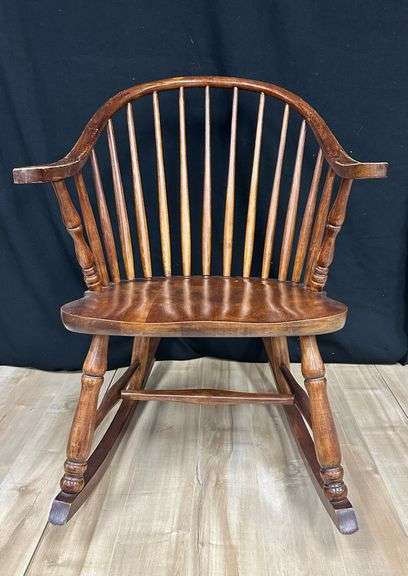 Mid-Century Maple Rocking Chair