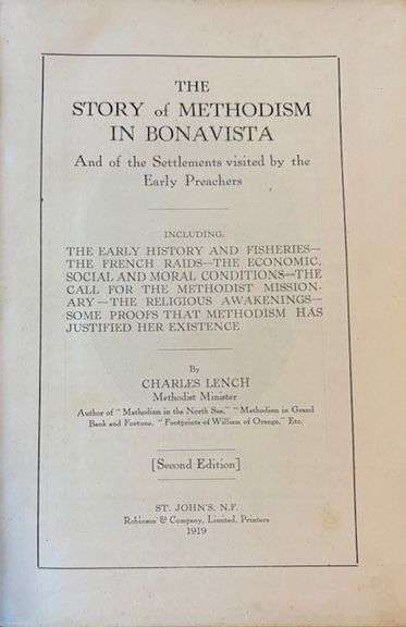 The Story of Methodism in Bonavista by Charles Lench