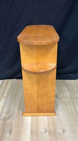 Side Table with Magazine Rack