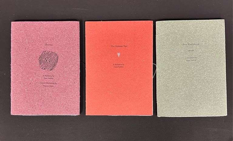 Three Unique Hand Set and Handmade Books by Dave Paddon