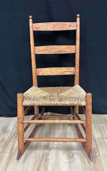 Antique Pine Nova Scotia Nursing Rocker-Johnny Young Style