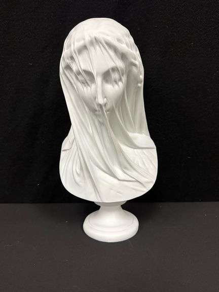 'Veiled Virgin' Sculpture Replica Casting after Giovanni Strazza's Veiled Virgin