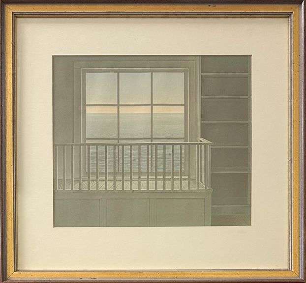 'Shop on an Island' by Christopher Pratt RCA (1935-2022)