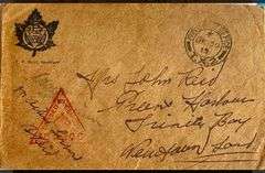 WW1 Royal Newfoundland Regiment envelope