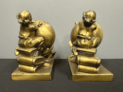 Celestial Globe-gazing Bookends