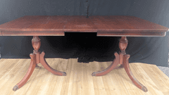 Double Pedestal Dining Table