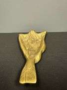 Brass Dried Cod with Map of Newfoundland formed verso
