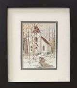 Untitled Church by Wally Brants (1909-1998)