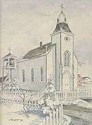 Untitled Church by Wally Brants (1909-1998)