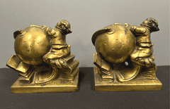 Celestial Globe-gazing Bookends