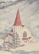 Untitled Church by Wally Brants (1909-1998)