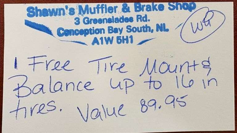 Tire Mount and Balance