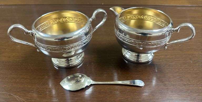 Viking Silver-plated Cream and Sugar Set