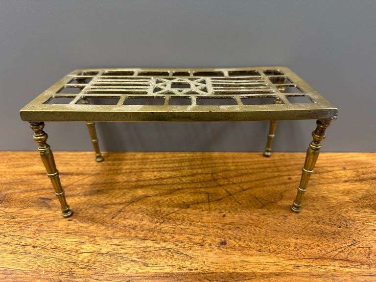 Brass Trivet and Vessel