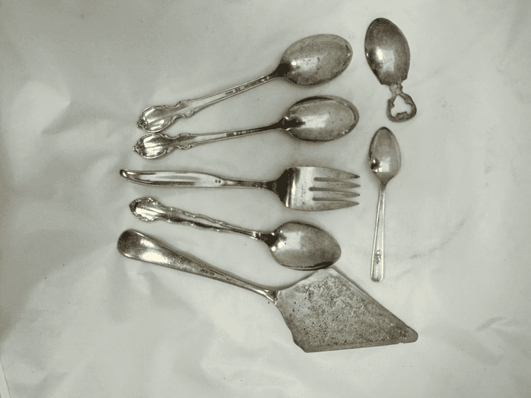 Assorted Silverplated and Stainless Utensils