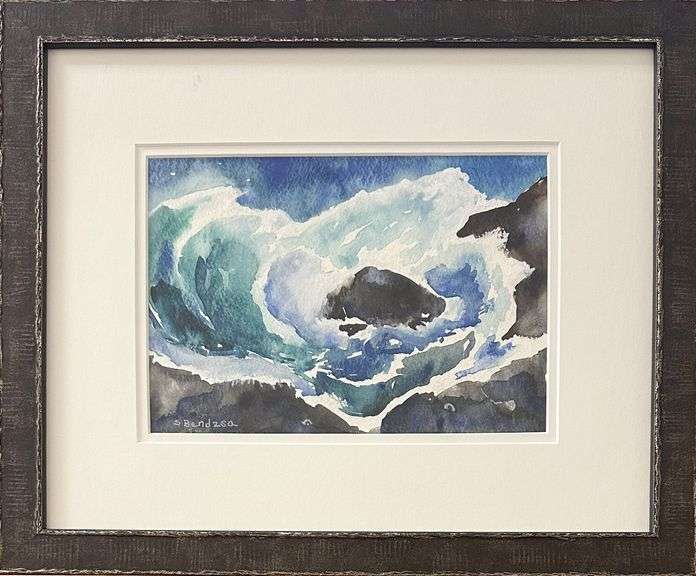 Untitled Seascape by Sylvia Bendzsa (1942-)